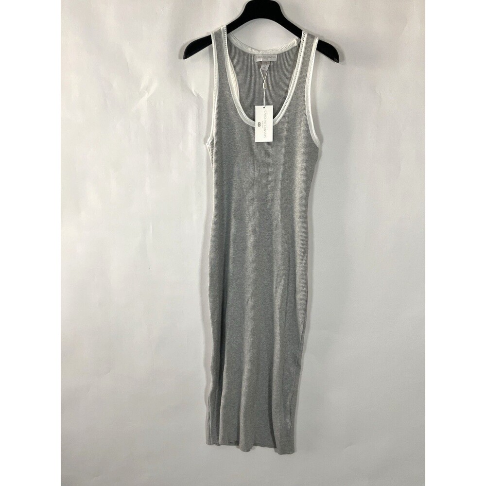 Caroline Constas Maxi Dress Medium Rib Knit Effortless Streetwear Minimalist